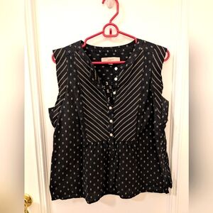 LOFT Cotton Button Sleeveless Top size XS
